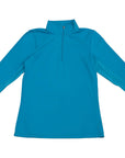Blue long-sleeve shirt on a white background