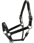 Triple-stitched Italian leather halter with luxurious padding, offering classic style and strong, dependable durability.