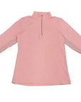 Pink long-sleeve top on a white background
