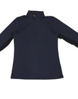 Navy long-sleeve shirt on a white background