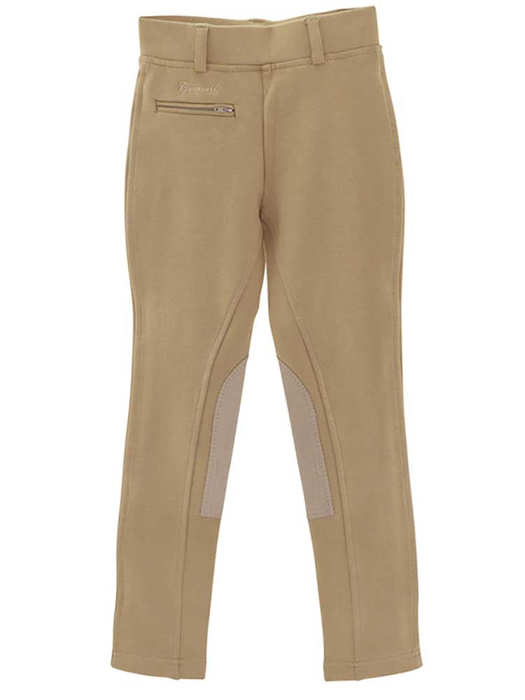 childrens horse riding gear Children's Apollo Riding Breeches Pull-On Fabric Knee Patch