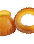 Pair of yellow rubber Pull-On Bell Boots