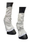 Mesh Fly Boots on plastic horse legs