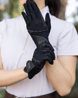 Margaret Riding Gloves with Glitter