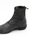 Men's Victorian Leather Black Zip Up Paddock