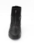 Men's Victorian Leather Black Zip Up Paddock