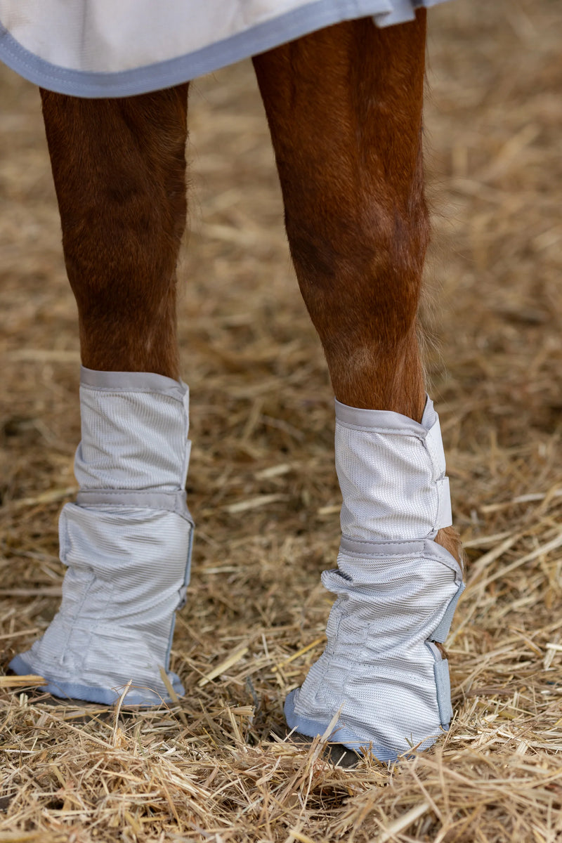 Horse Fly Boots Set Of 4 - Fleece Leg Wraps Bandages For Horse Protection