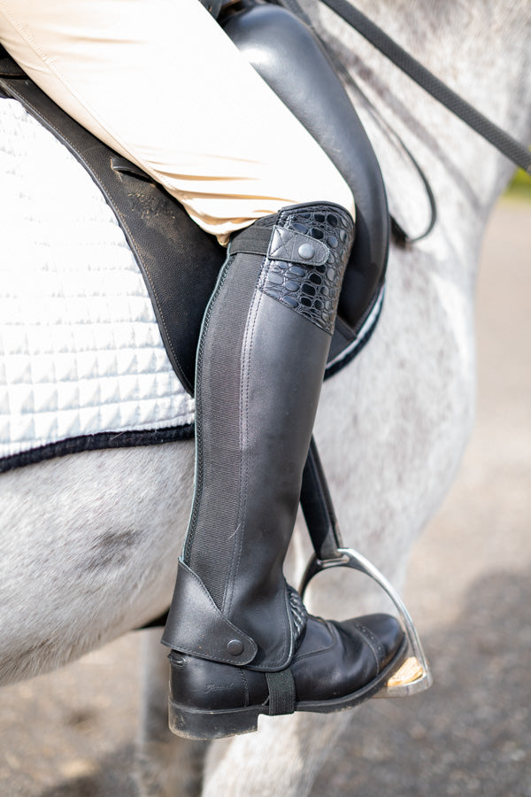 Horseback riding half chaps
