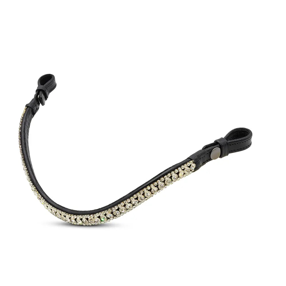 Black Marquise Snap Browband