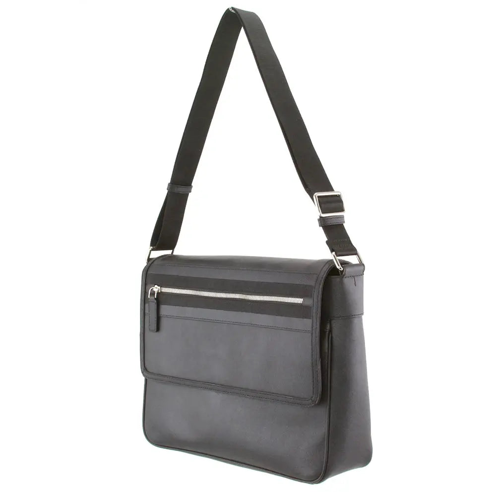 Gray shoulder bag with a strap on a white background