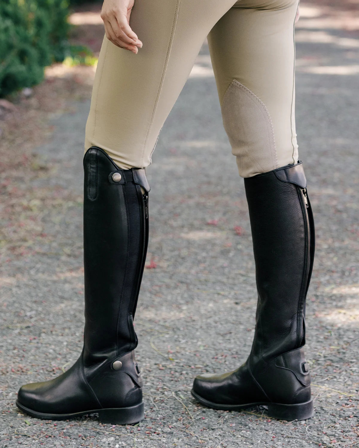 Grewal Tall Dress Leather Riding Boots Black / 7