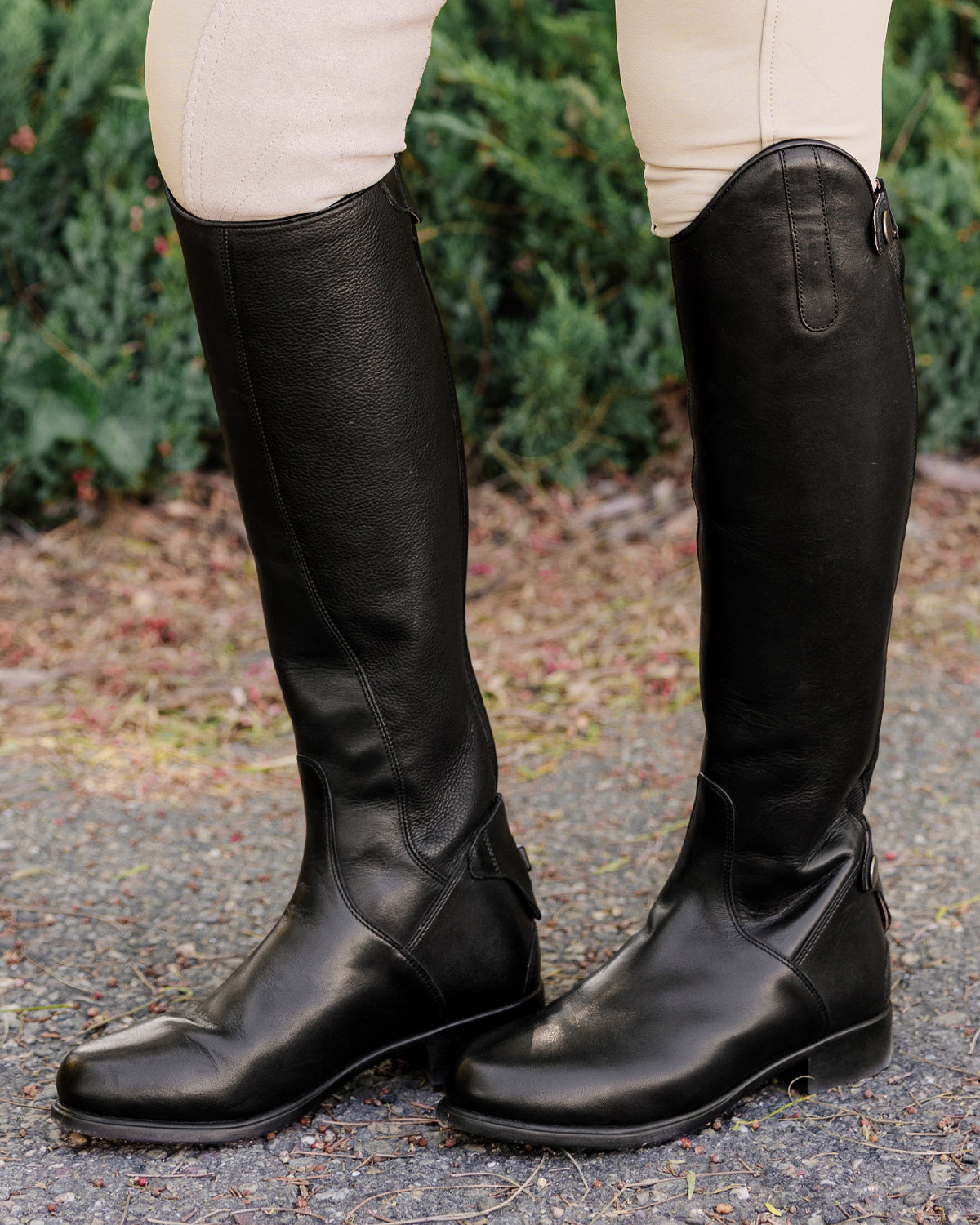 Tall leather riding boots deals