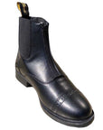 Zip-Up Synthetic Leather Paddock Boots