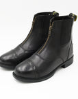 Zip-Up Leather Paddock Boots