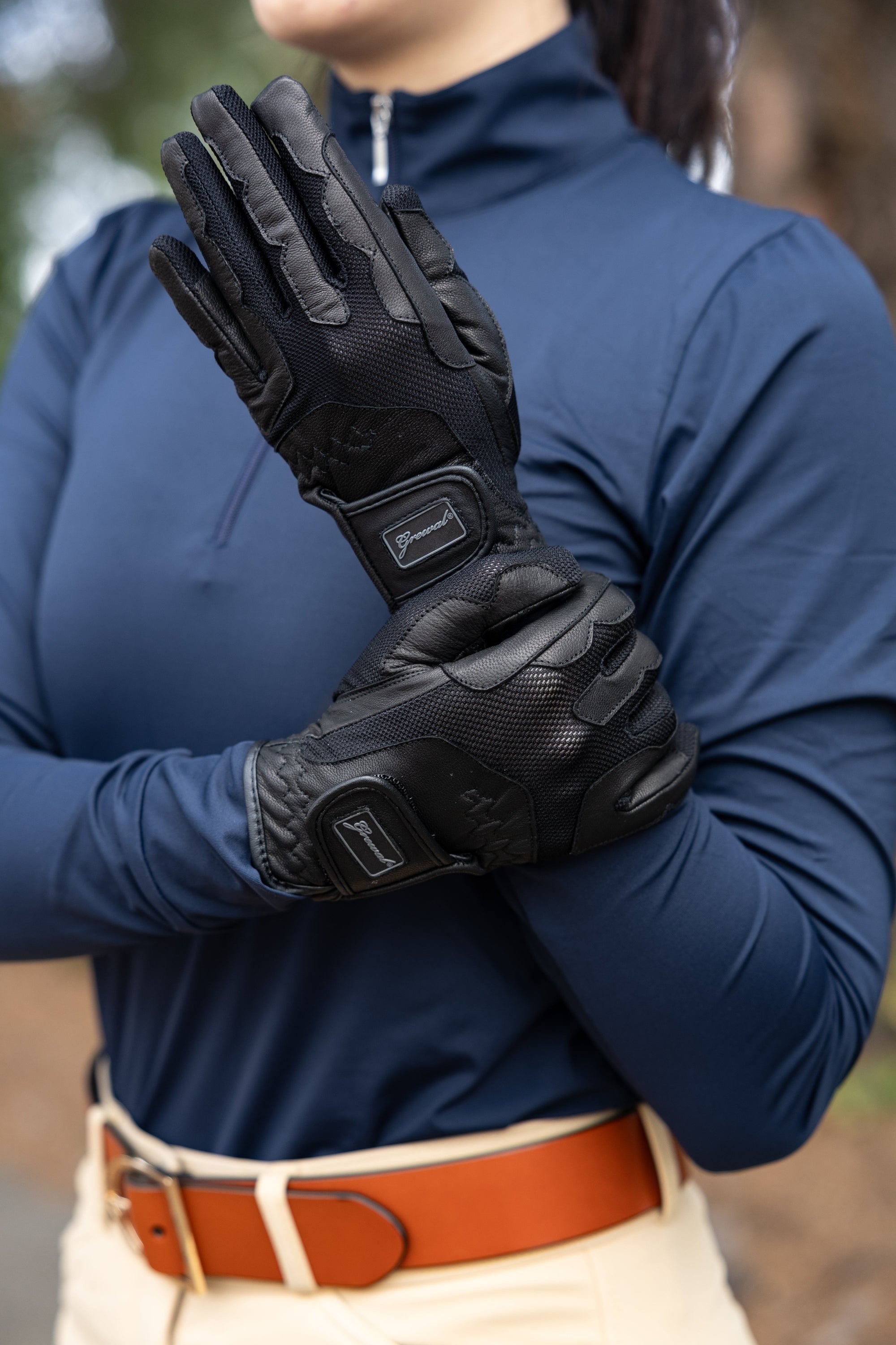 Elizabeth Genuine Goat Leather Riding Gloves