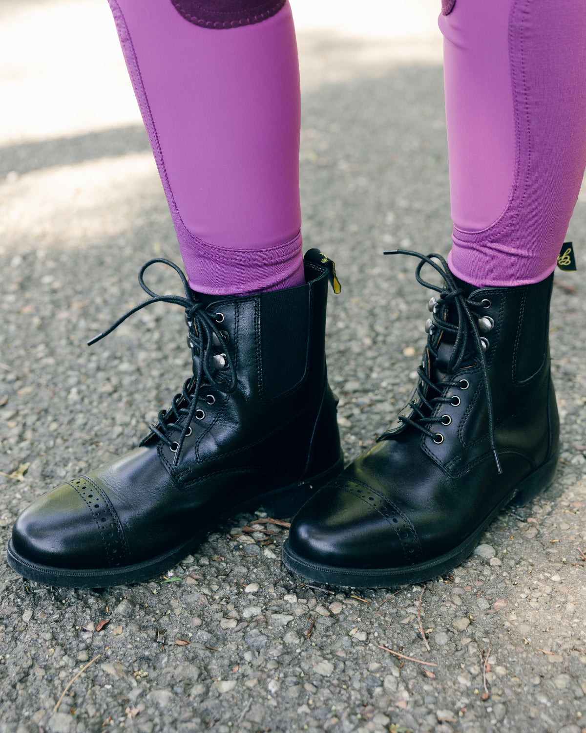 Lace-Up Leather Paddock Boots are durable, comfortable boots worn by casual horse riders and professionals