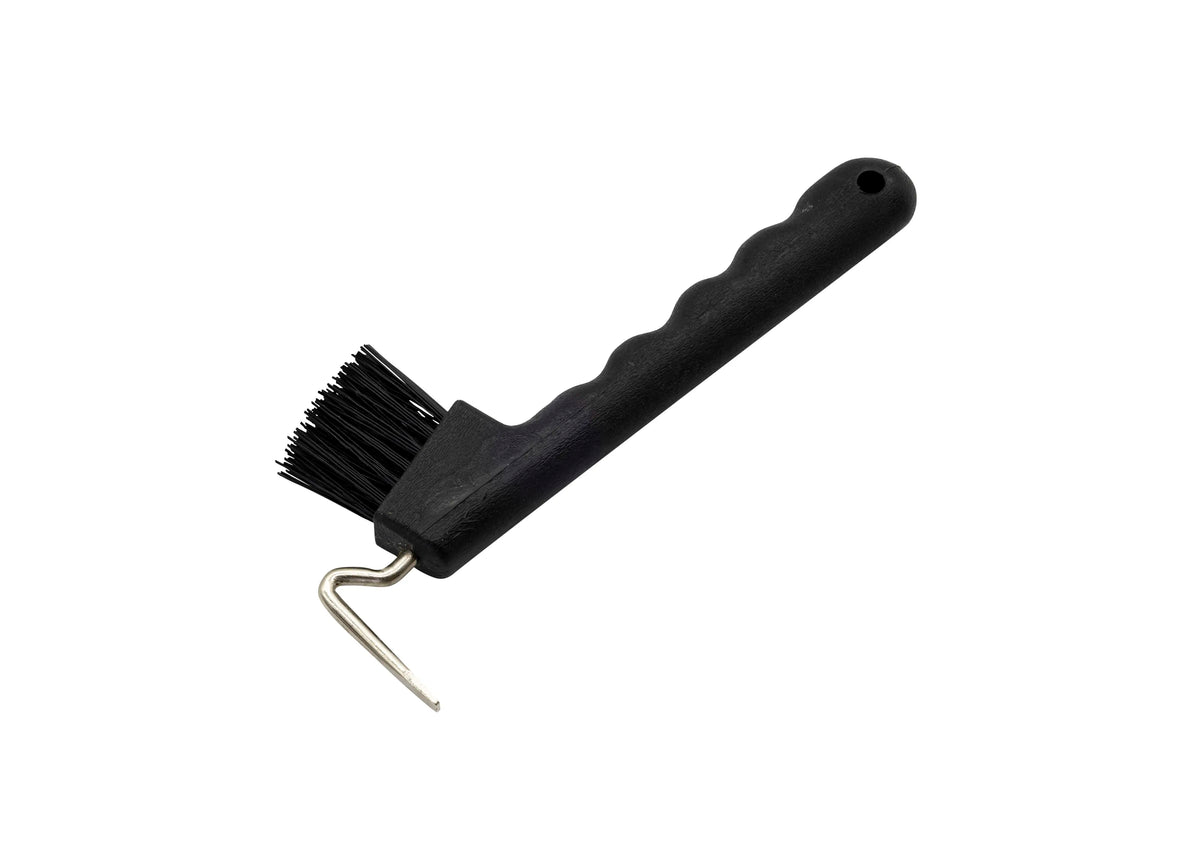Solid Rod Hoof Pick &amp; Brush