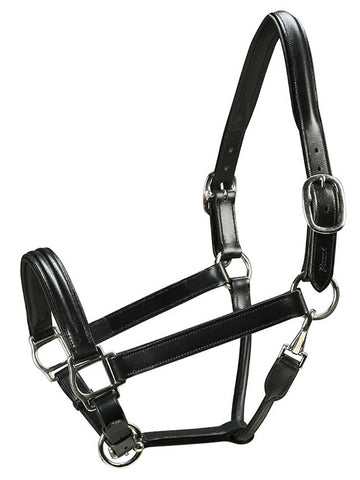 Marco Simone Triple-Stitched Padded Italian Leather Halter