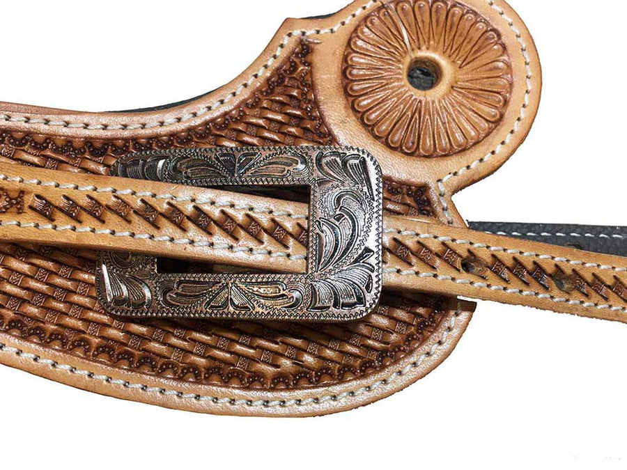 Western Spur Straps #89  Light Chestnut