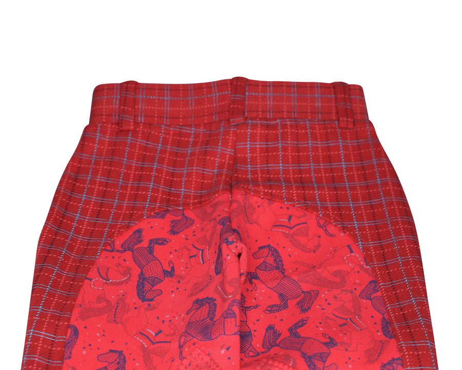 Children's Mixed Print Pull On Riding Breeches