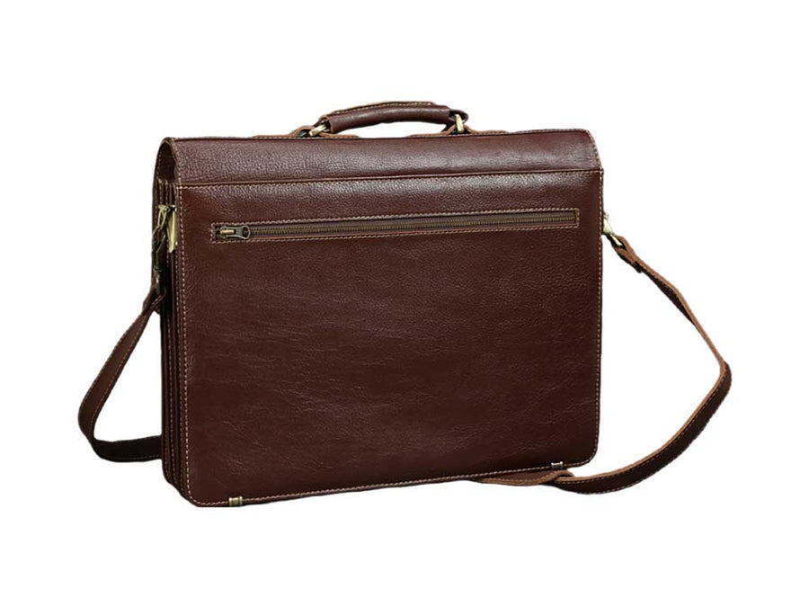Totare Benevento Leather Messenger Bag Briefcase