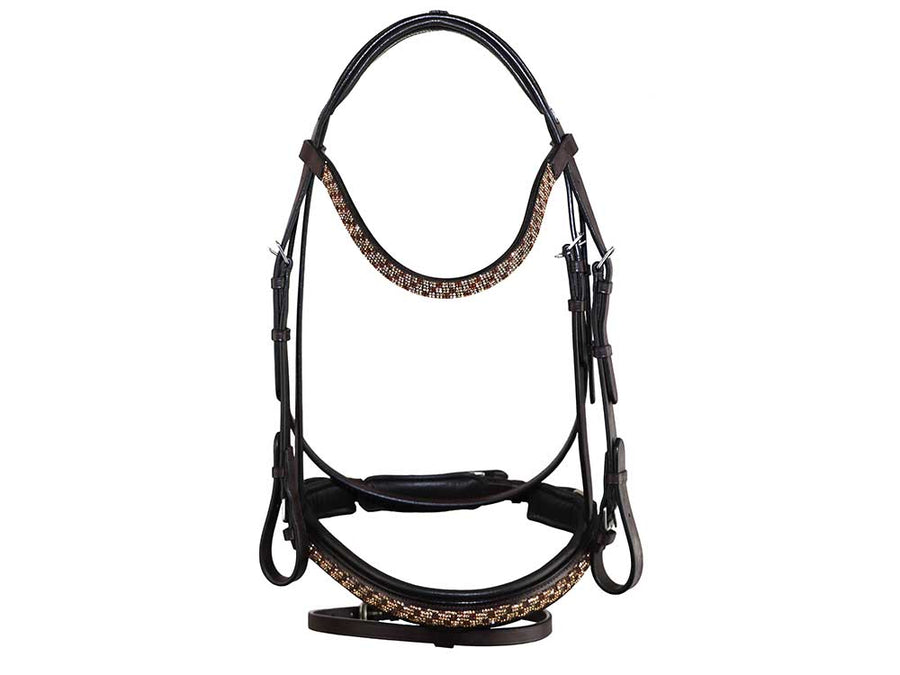 Bonn Crank Dressage Bridle With Flash