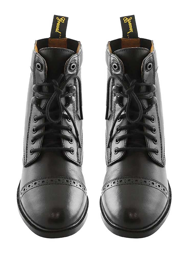 Children's Lace-Up Leather Paddock Boots