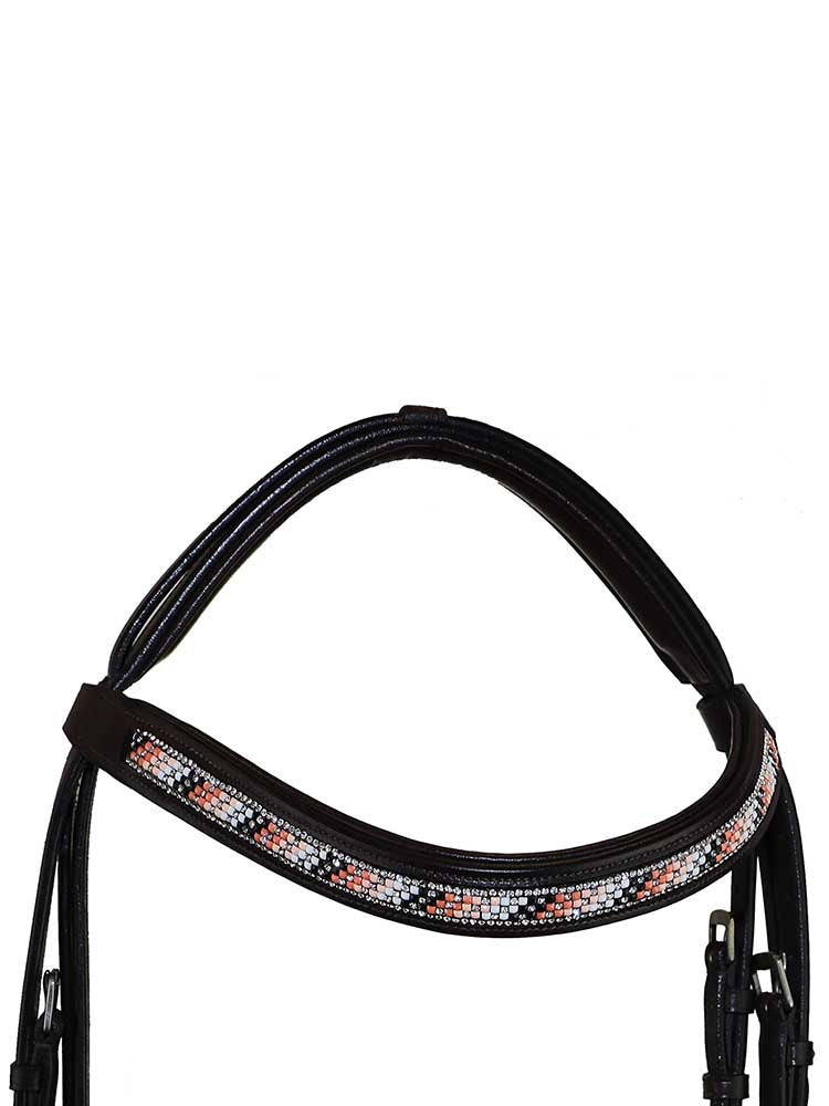 Cologne Snaffle Bridle with Beaded Browband