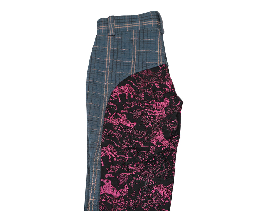 Kid's Demeter Mixed Print Pull-On Breeches