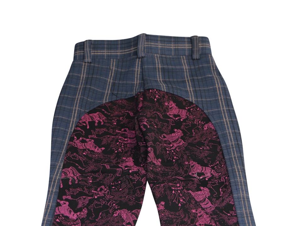 Children's Mixed Print Pull On Riding Breeches