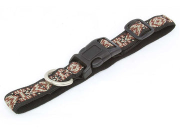 Brown and Tan Pattern Dog Collar