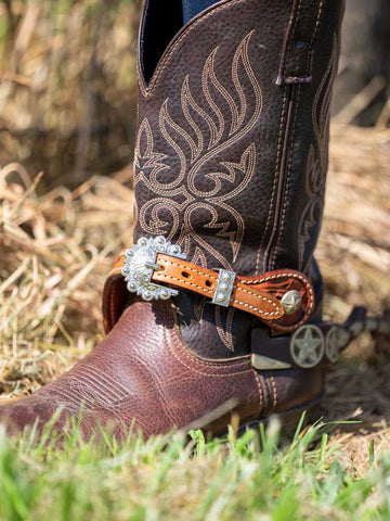 Western Oak Spur Straps #4