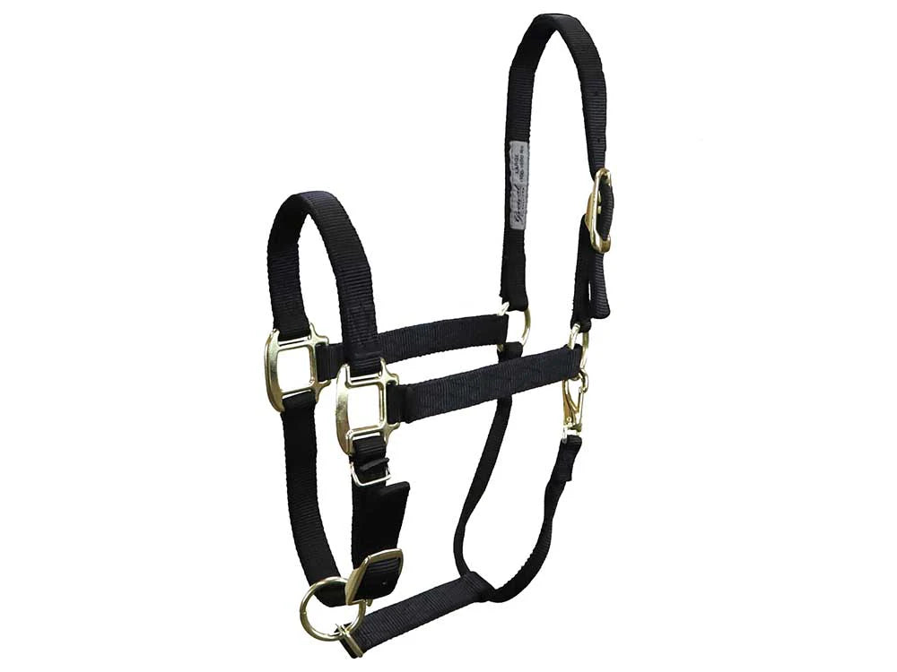 Black Nylon Halter