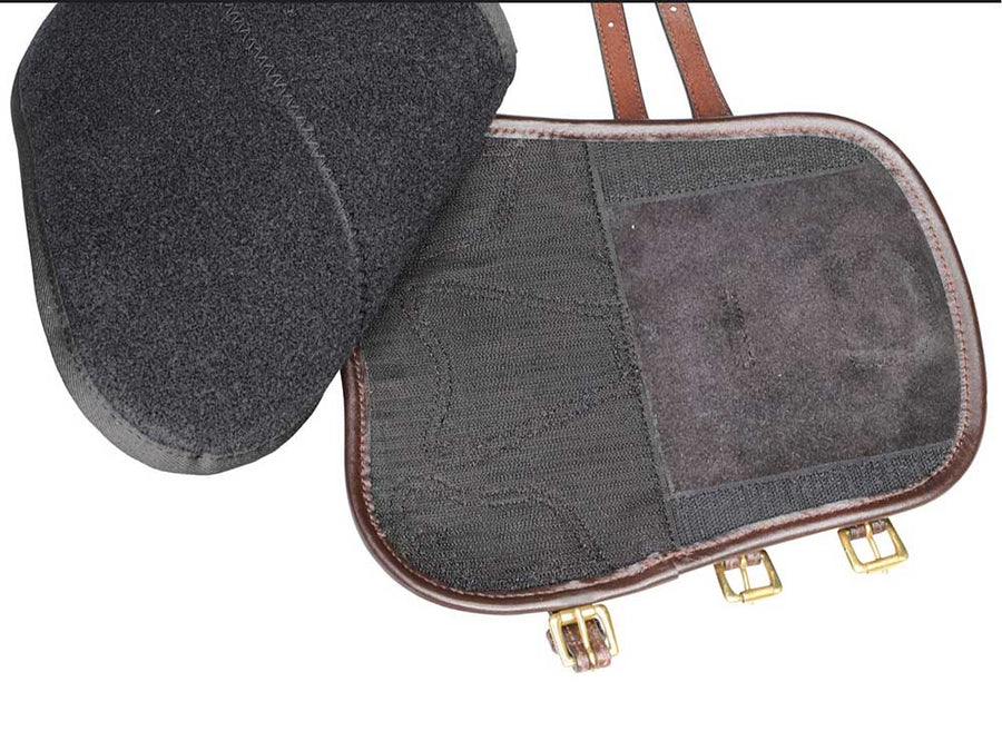 Havana Leather Open Front Tendon Boots