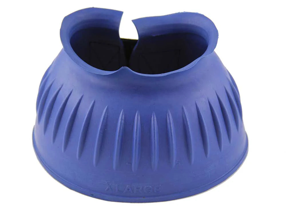 Blue Ribbed Bell Boots