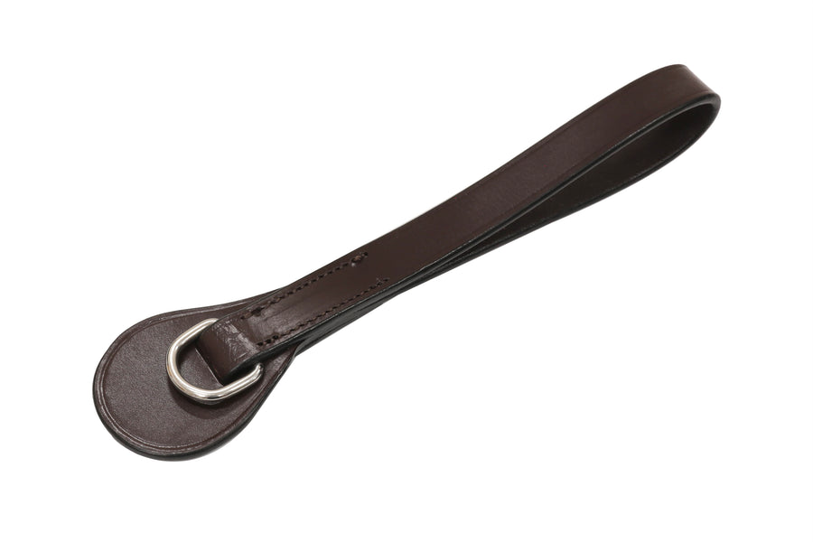 Girth Loop with Stainless-Steel D-Ring and Leather Guard