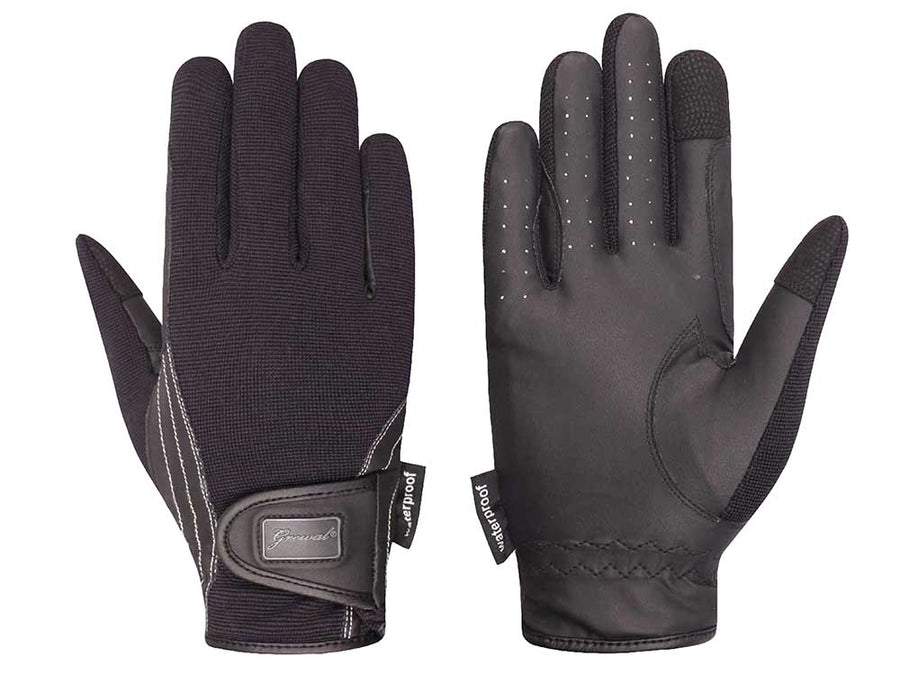 Ingrid Waterproof Synthetic Leather Riding Gloves with 4-Way Spandex
