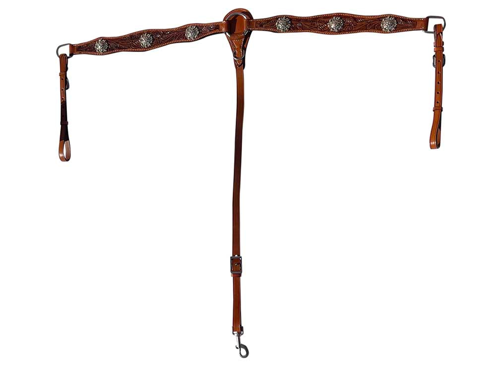 Western Breast Collar with Crystals