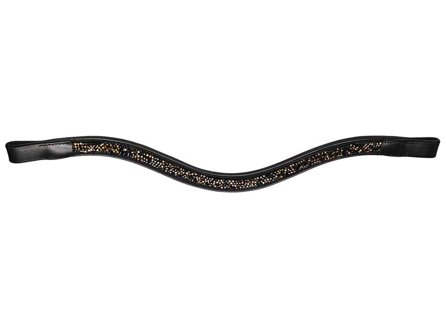 Midnight Gold Bedazzled Browband