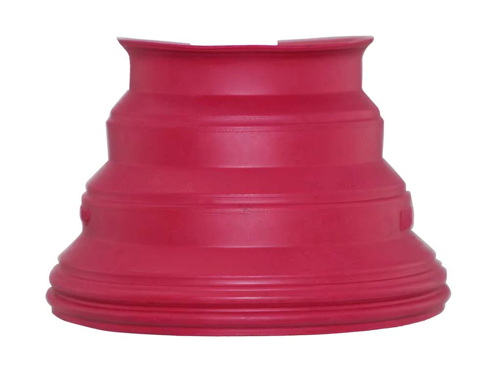 Front view of Pink Safety Step Bell Boots