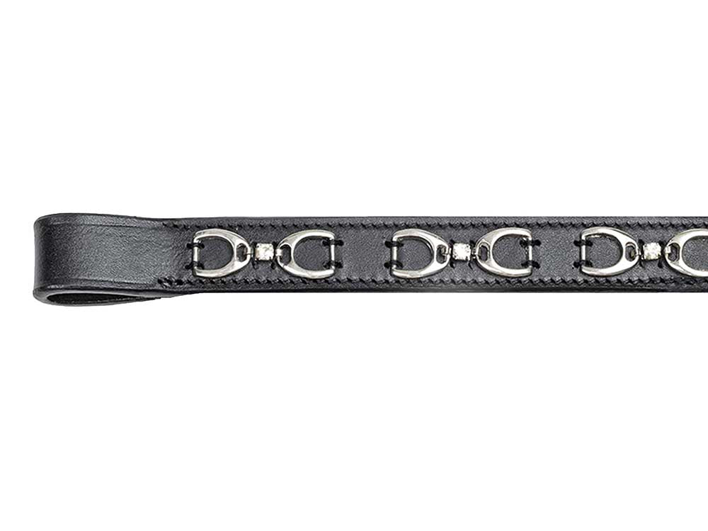 Nickel Stirrups Browband