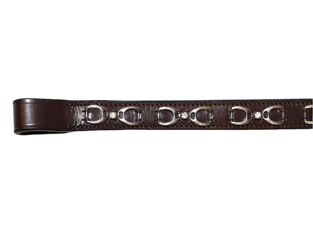 Nickel Stirrups Browband