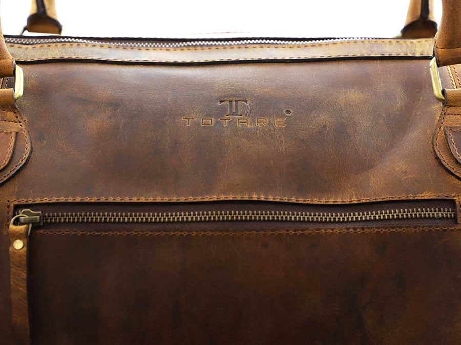 Totare Milan Leather Duffel Bag