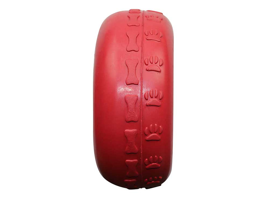 Tyre Me Out Rubber Dog Toy