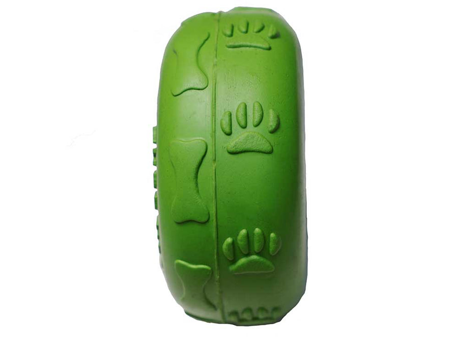 Tyre Me Out Rubber Dog Toy