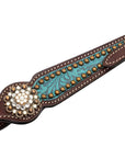 Shreveport Two Ear Turquoise Western Headstall