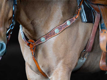 Western Breast Collar with Crystals