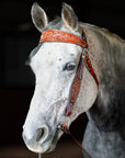 Western Flower tooled Browband headstall