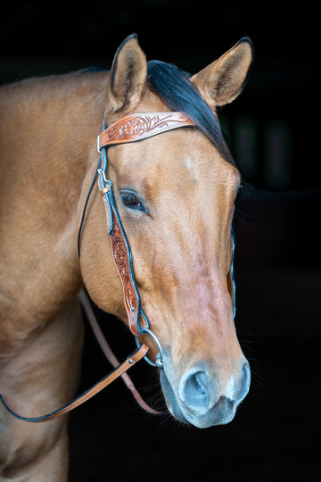 Western Browband Headstall- London Gold
