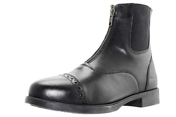 Zip-Up Leather Paddock Boots